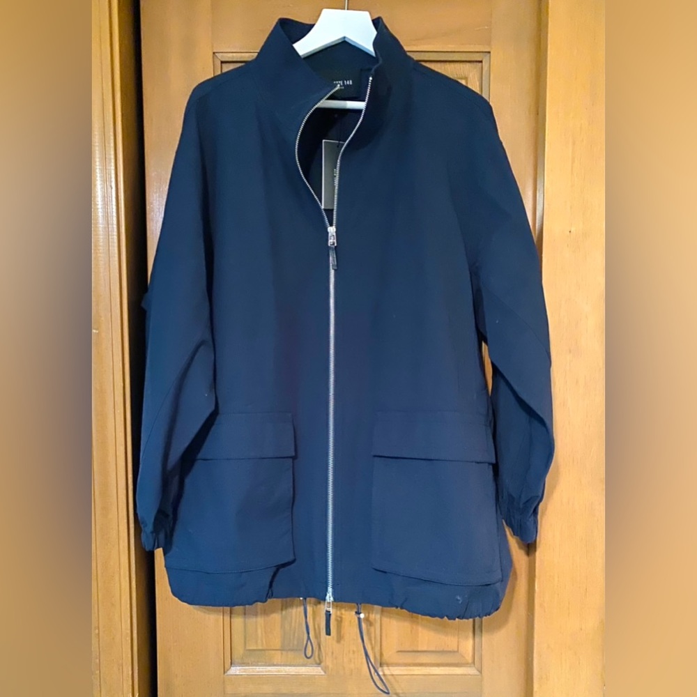 Lafayette 148 Navy Bomber Jacket size XL. Never worn!